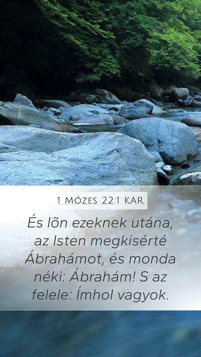 1 Mózes 22:1 KAR Bible Verse Image