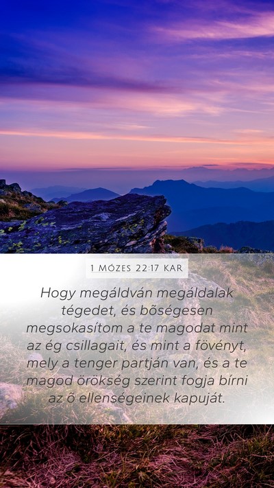 1 Mózes 22:17 KAR Bible Verse Image