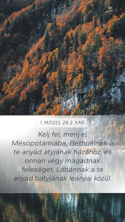 1 Mózes 28:2 KAR Bible Verse Image