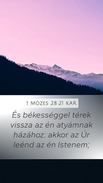 1 Mózes 28:21 KAR Bible Verse Image