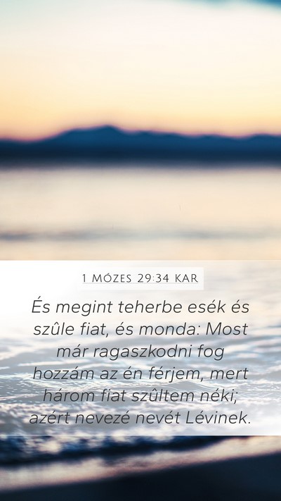 1 Mózes 29:34 KAR Bible Verse Image