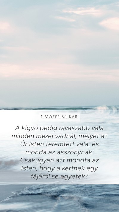1 Mózes 3:1 KAR Bible Verse Image