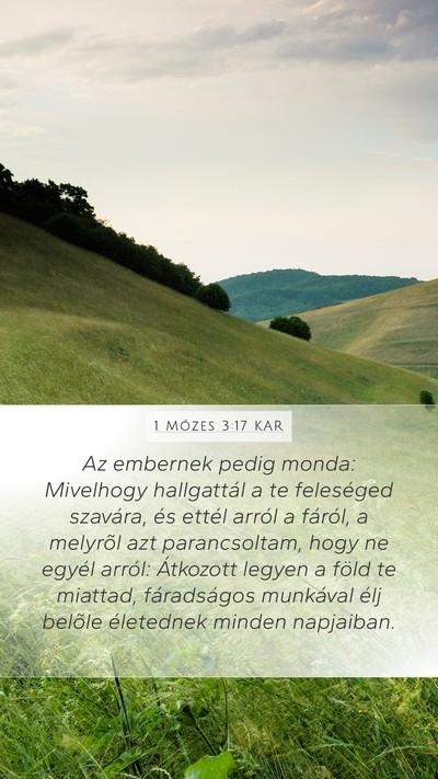 1 Mózes 3:17 KAR Bible Verse Image