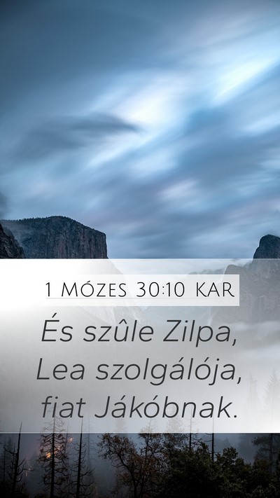 1 Mózes 30:10 KAR Bible Verse Image
