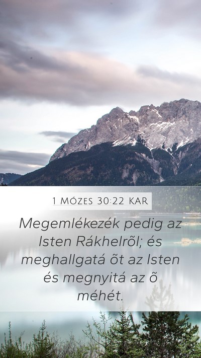 1 Mózes 30:22 KAR Bible Verse Image