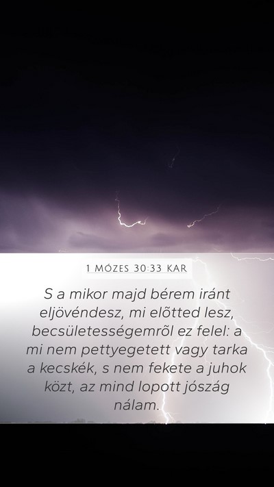 1 Mózes 30:33 KAR Bible Verse Image