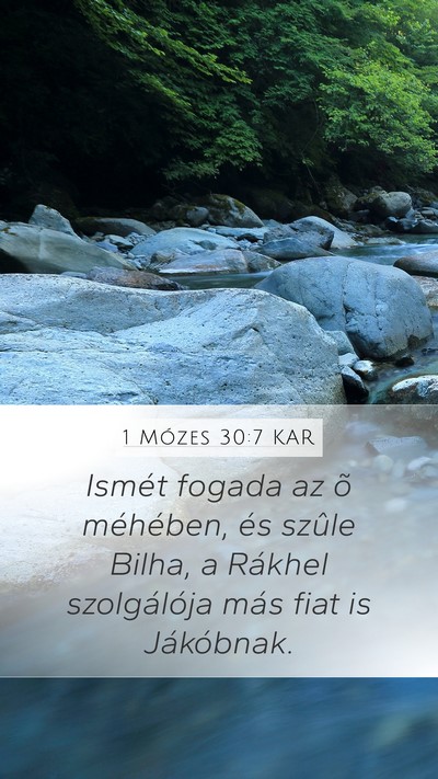 1 Mózes 30:7 KAR Bible Verse Image