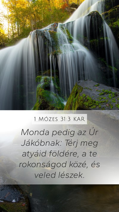 1 Mózes 31:3 KAR Bible Verse Image