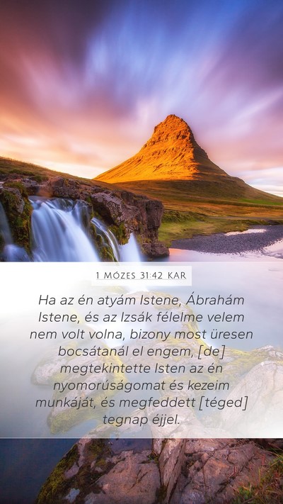 1 Mózes 31:42 KAR Bible Verse Image
