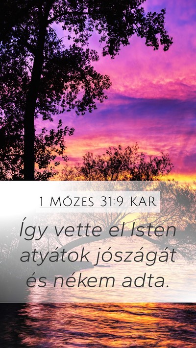 1 Mózes 31:9 KAR Bible Verse Image