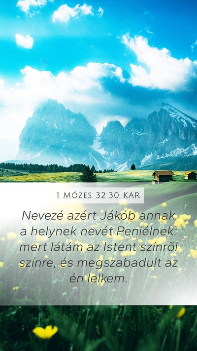 1 Mózes 32:30 KAR Bible Verse Image