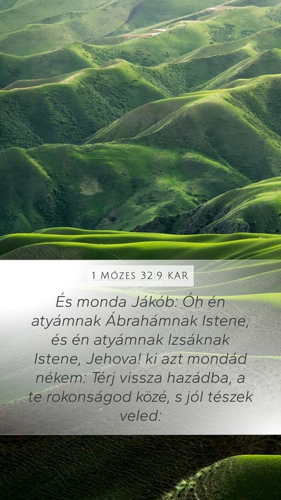 1 Mózes 32:9 KAR Bible Verse Image