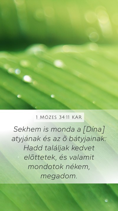 1 Mózes 34:11 KAR Bible Verse Image