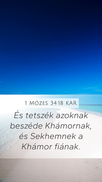 1 Mózes 34:18 KAR Bible Verse Image