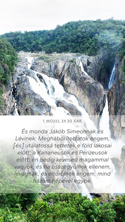 1 Mózes 34:30 KAR Bible Verse Image