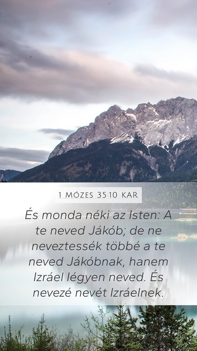1 Mózes 35:10 KAR Bible Verse Image