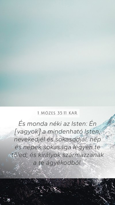 1 Mózes 35:11 KAR Bible Verse Image