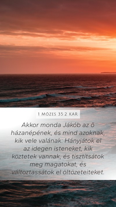 1 Mózes 35:2 KAR Bible Verse Image