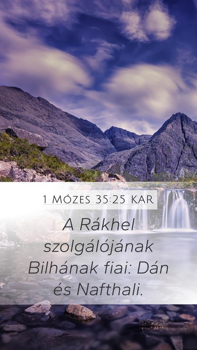 1 Mózes 35:25 KAR Bible Verse Image