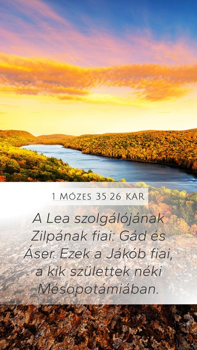 1 Mózes 35:26 KAR Bible Verse Image