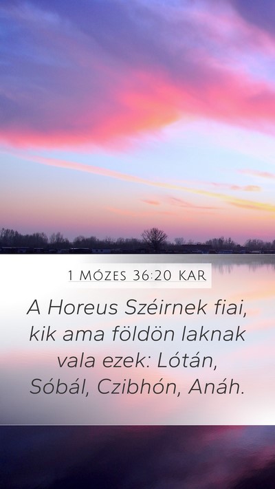 1 Mózes 36:20 KAR Bible Verse Image