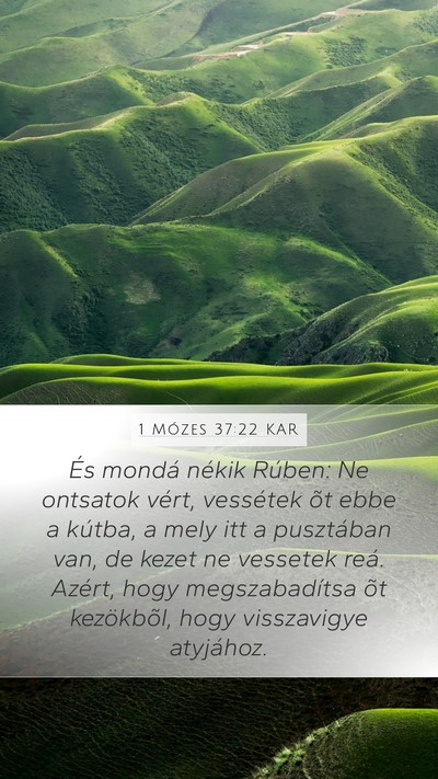 1 Mózes 37:22 KAR Bible Verse Image