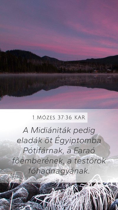 1 Mózes 37:36 KAR Bible Verse Image