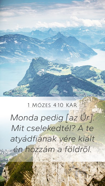 1 Mózes 4:10 KAR Bible Verse Image