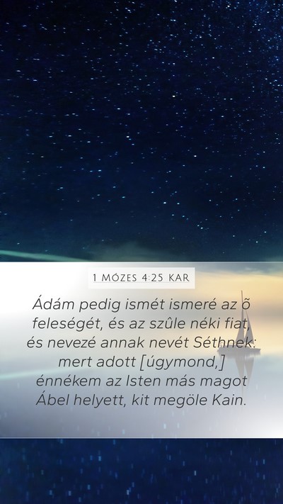 1 Mózes 4:25 KAR Bible Verse Image