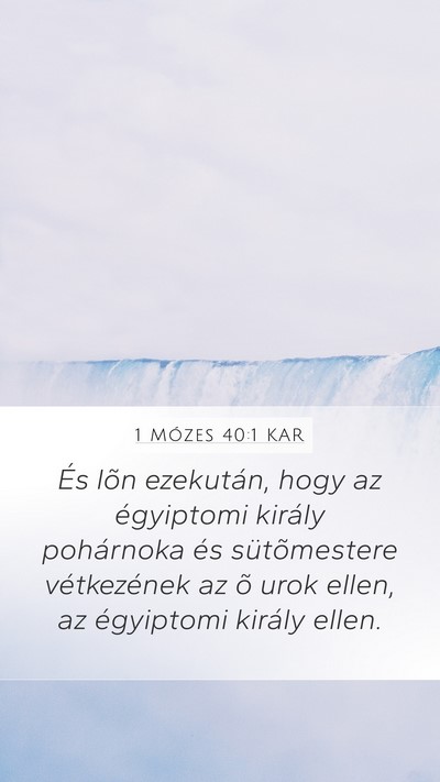 1 Mózes 40:1 KAR Bible Verse Image