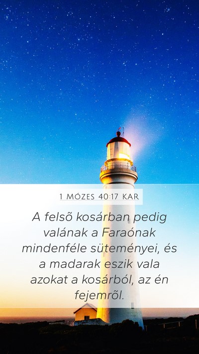 1 Mózes 40:17 KAR Bible Verse Image