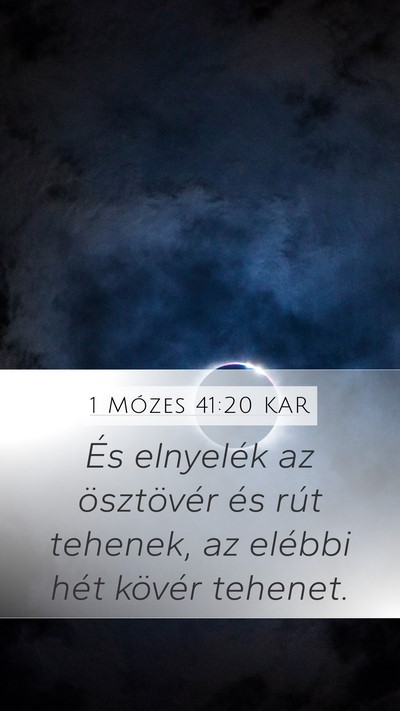 1 Mózes 41:20 KAR Bible Verse Image