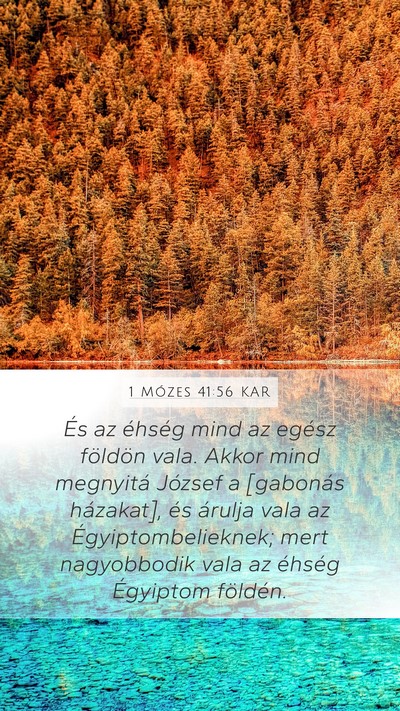 1 Mózes 41:56 KAR Bible Verse Image