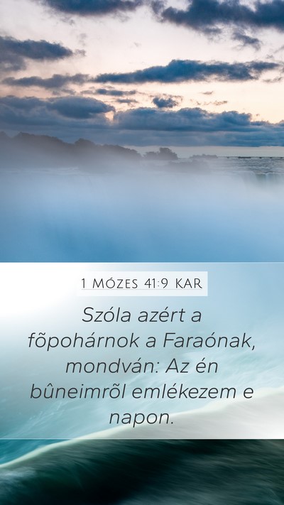 1 Mózes 41:9 KAR Bible Verse Image