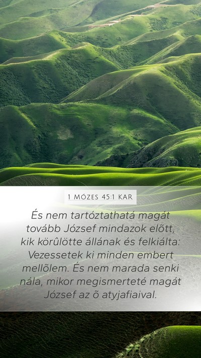 1 Mózes 45:1 KAR Bible Verse Image