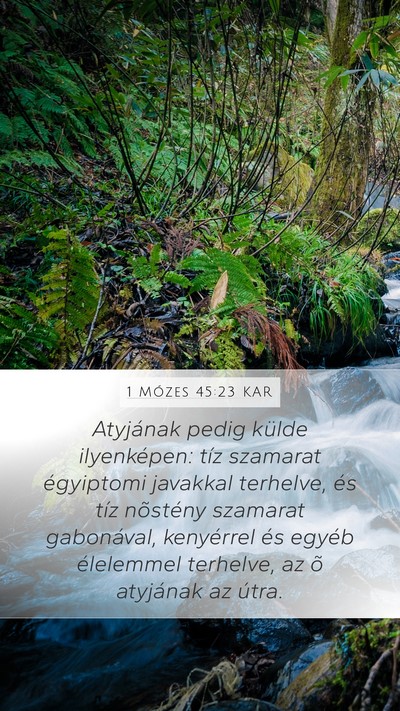 1 Mózes 45:23 KAR Bible Verse Image