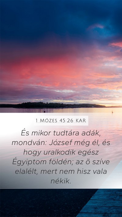 1 Mózes 45:26 KAR Bible Verse Image