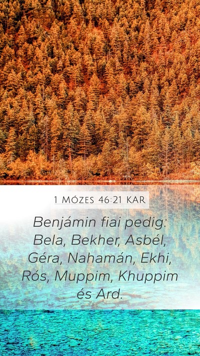 1 Mózes 46:21 KAR Bible Verse Image