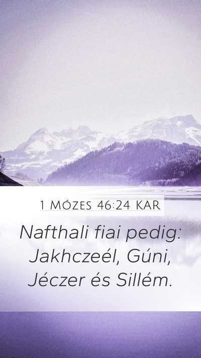 1 Mózes 46:24 KAR Bible Verse Image