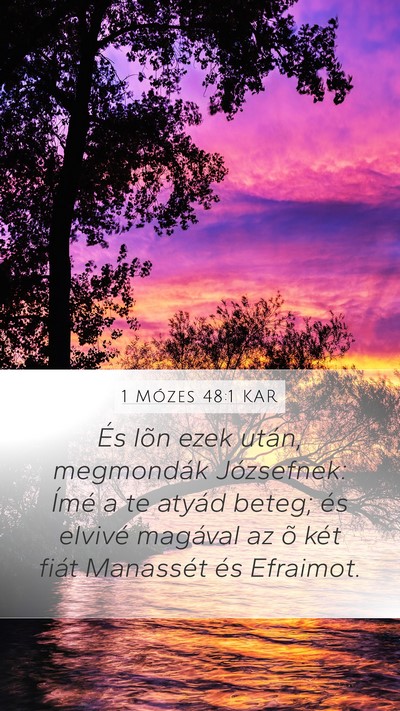 1 Mózes 48:1 KAR Bible Verse Image