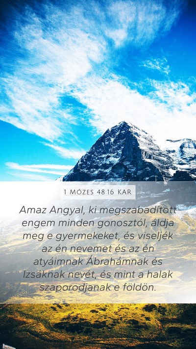 1 Mózes 48:16 KAR Bible Verse Image