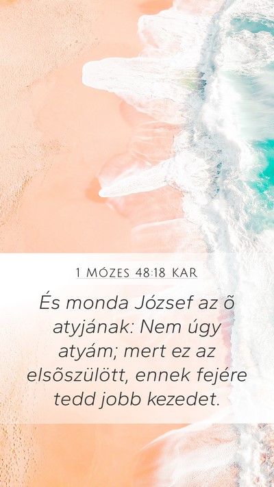 1 Mózes 48:18 KAR Bible Verse Image
