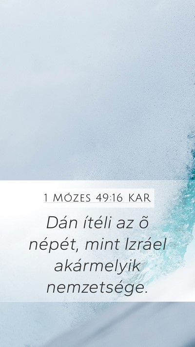 1 Mózes 49:16 KAR Bible Verse Image