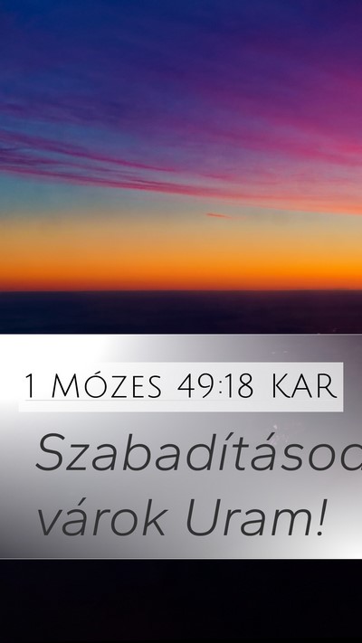 1 Mózes 49:18 KAR Bible Verse Image