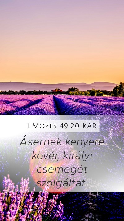 1 Mózes 49:20 KAR Bible Verse Image