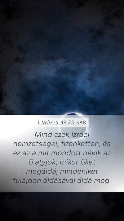 1 Mózes 49:28 KAR Bible Verse Image
