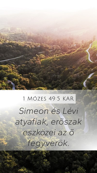 1 Mózes 49:5 KAR Bible Verse Image