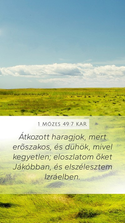 1 Mózes 49:7 KAR Bible Verse Image