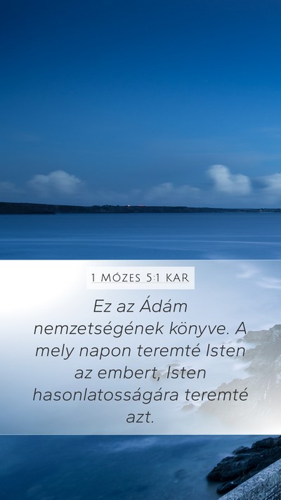1 Mózes 5:1 KAR Bible Verse Image