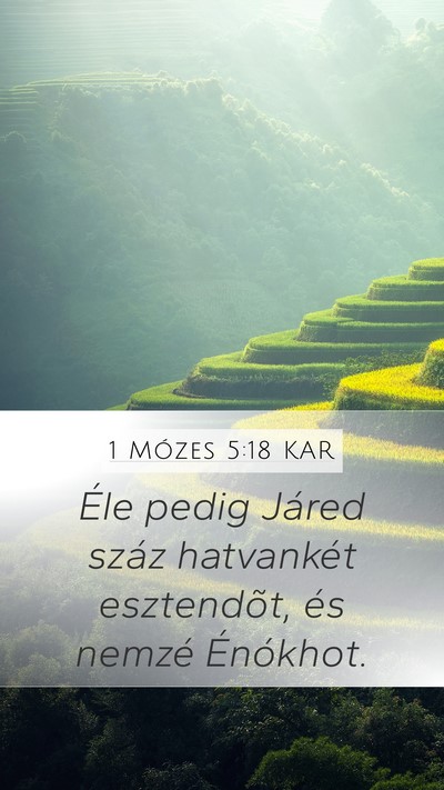 1 Mózes 5:18 KAR Bible Verse Image